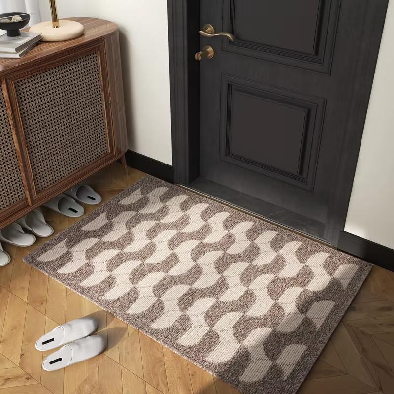 Classic Plaid Carpet Dust-Proof Carpet Machine Washable Entrance Door Rug For Bedroom Corridor Carpet Non-Slip Mat Home