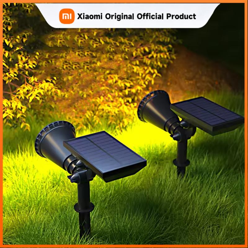 Xiaomi Solar lawn light, ground-mounted lamp, outdoor waterproof courtyard, villa garden, tree lighting, landscape spotlight