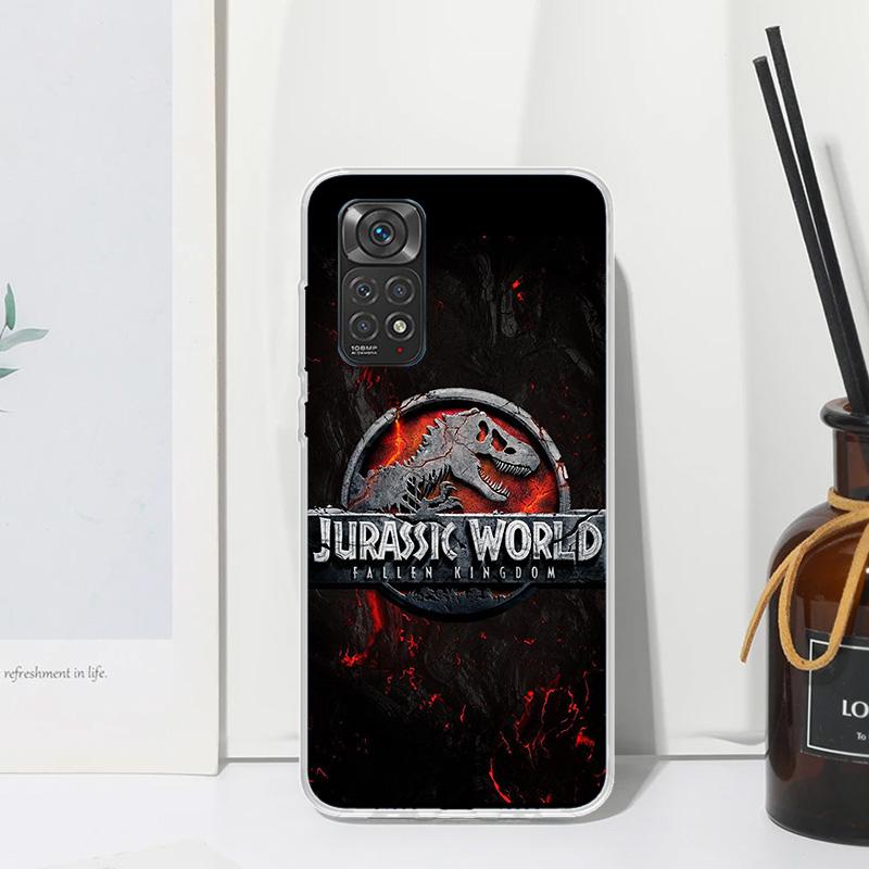 Jurassic Park Dinosaur World Phone Case For Xiaomi Redmi Note 13 14 12S 11S 10S 12 11E 10 Pro Plus 11T 9S 9 8T 8 7 Art Fundas Ba