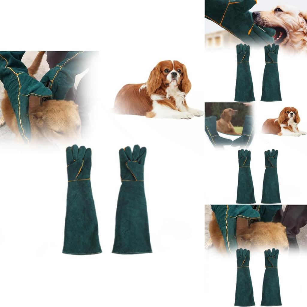 Сварочные перчатки из премиальной кожи 60 см Утолщенные Очень длинные Прочные Защитные Рабочие перчатки