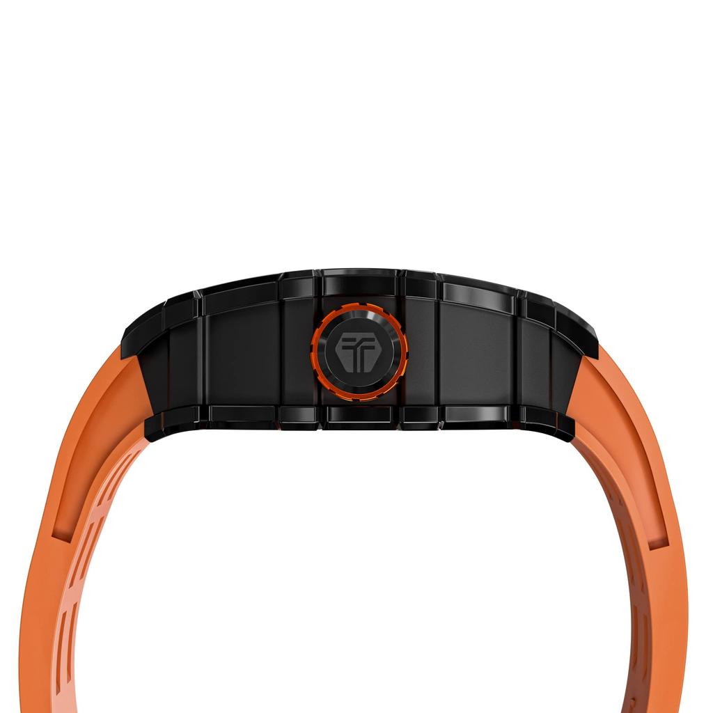 TSAR BOMBA Skeleton Автоматические механические аналоговые часы-скелетоны 5 ATM Водонепроницаемые часы с силиконовым ремешком Большой циферблат Стальной корпус наручные часы Подарочные спортивные