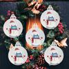 1PC 2020 Christmas Ornament Santa Wearing A Face Mask Decorate Christmas tree