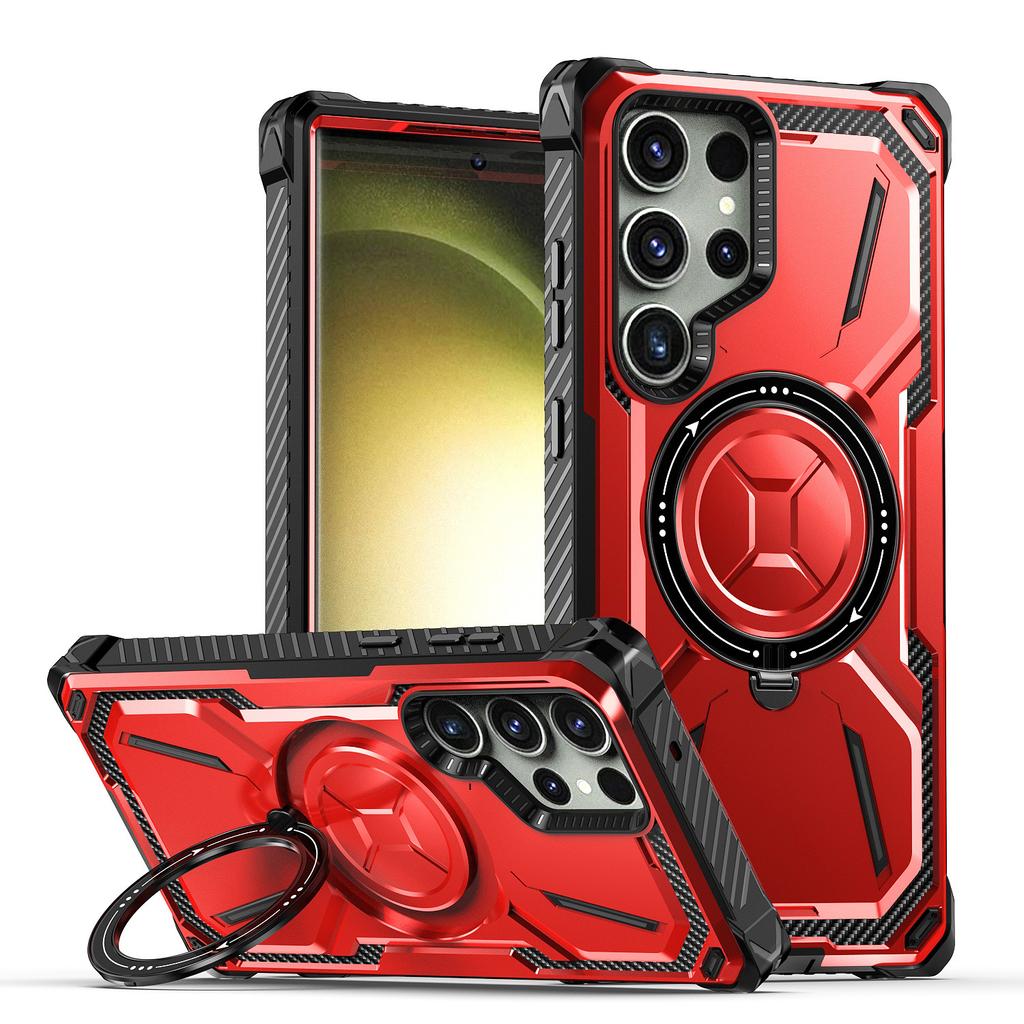 Применимо к чехлу для мобильного телефона Samsung S25Ultra Golden Armor, S24Ultra Magnetic, S23Ultra Bracket, S22 Set