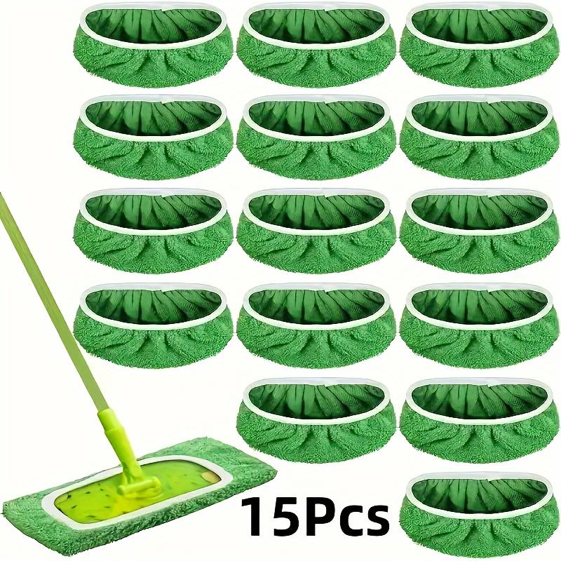 Reusable Coral Fleece Mop Pads Replacement for Swiffer, Washable Wet Dry Flat Mop Refill Covers for Floor Cleaning