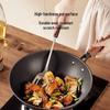 COOKER KING 34cm Titanium-Iron Flat-Bottom Non-Stick Wok