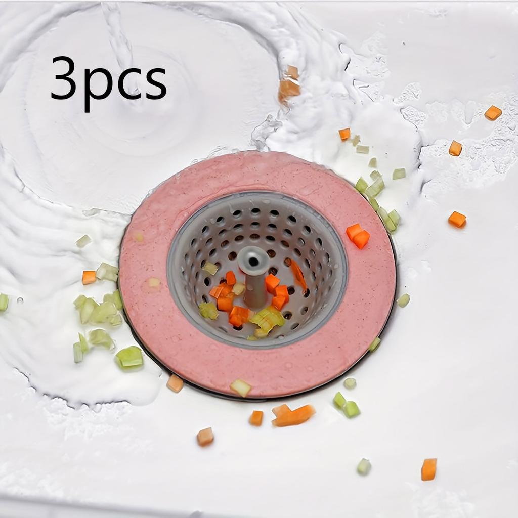 1/3/5 шт. Фильтр для кухонной раковины - Эффективный уловитель мусора и волос - Предотвращает засоры сливов ванны и раковины, Легко чистить,