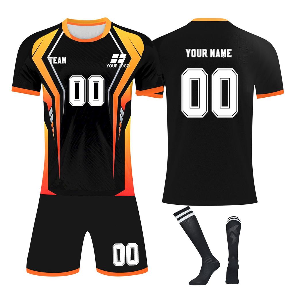 Комплект персонализированных рубашек для мужчин и девочек с именем и номером, футбольные майки на заказ для мальчиков, тренировочный костюм