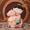 Украшение для верховой езды в китайском стиле, мультяшная фигурка из смолы для мужчин и женщин, статуэтка, скульптура, украшение для дома, офиса, рабочего стола, сувенир, подарок