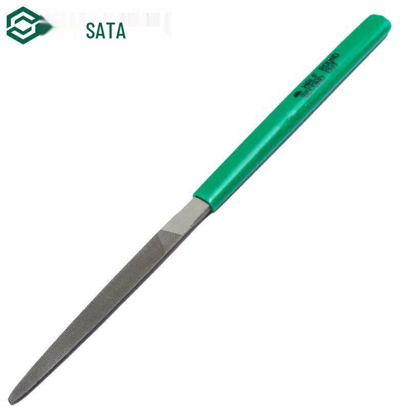SATA Мини- напильник с мелким зубом, полукруглый