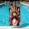 Дизайн пляжного полотенца с принтом One Piece, Мягкое, Легкое. для дома, ванной, спа, бассейна, йоги, серфинга, кемпинга, подарок семье, другу