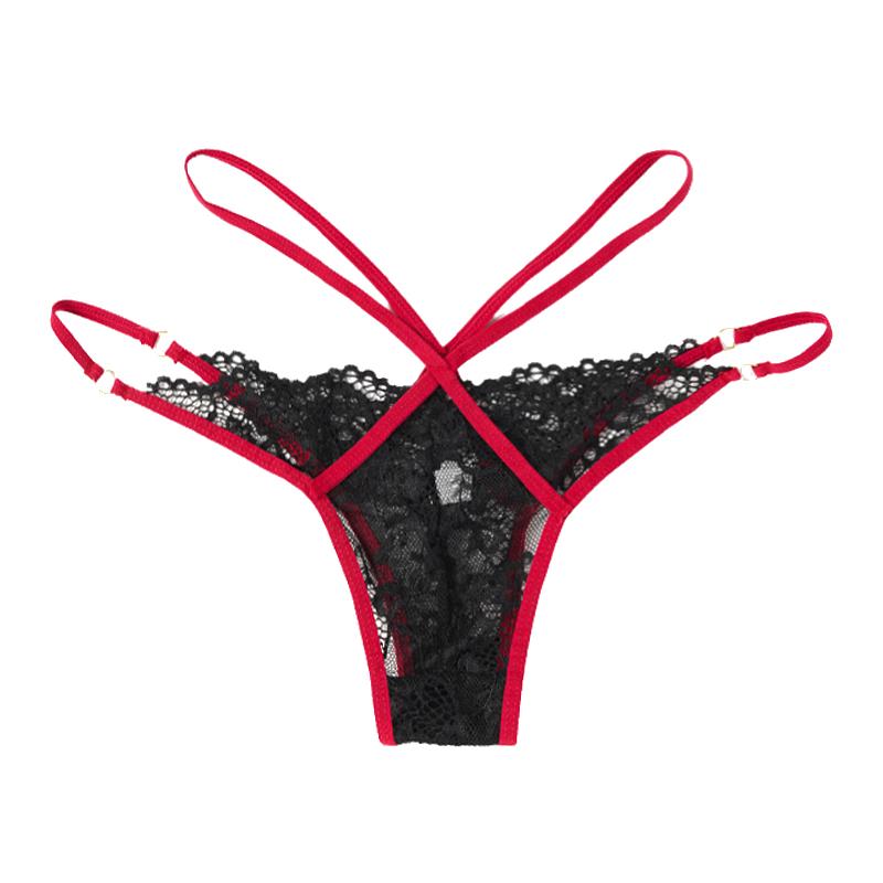 Pure French Desire Aesthetic Lace Underwear, Tight Fitting Low Waist Underwear