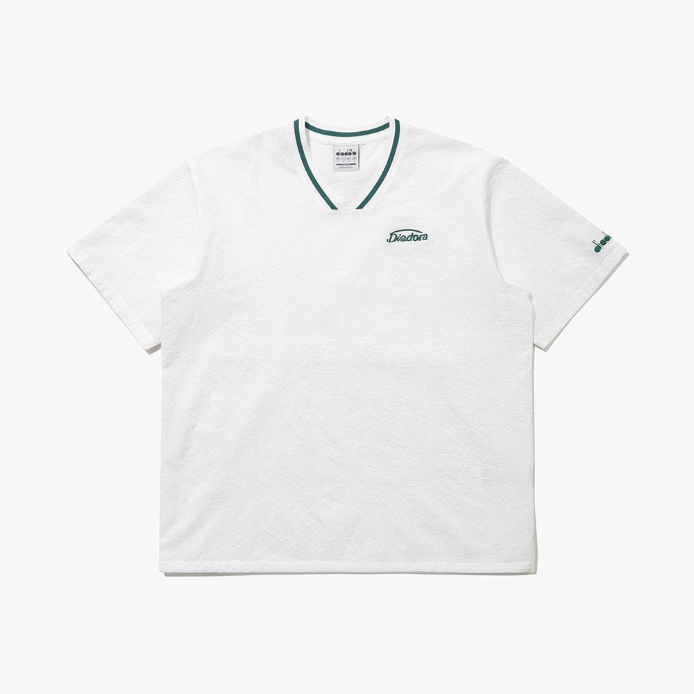 Diadora Воздушный присос Короткий рукав Трасса Небесно-белый