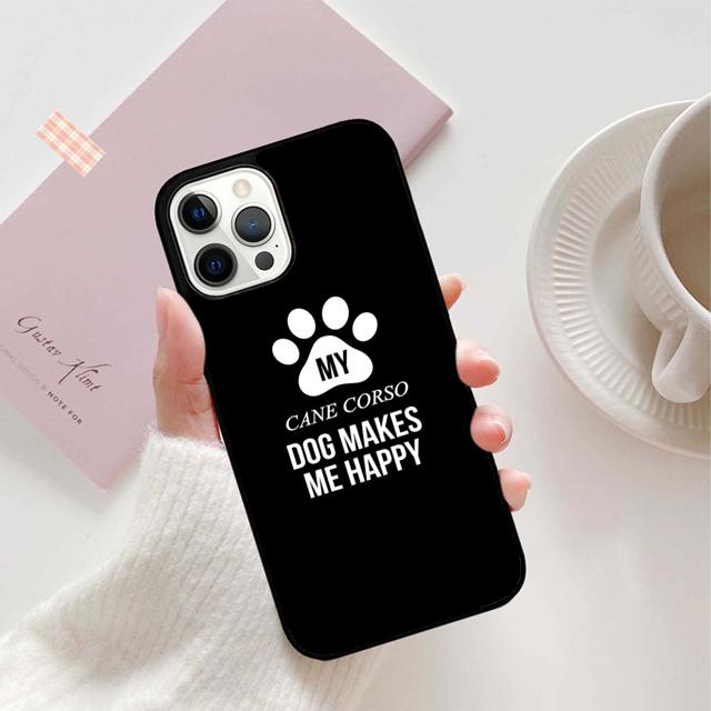 Чехол для телефона с цитатами о Кане-корсо Мастиф Для For iPhone 17 Air 16 15 11 12 13 14 Pro Max Plus coque