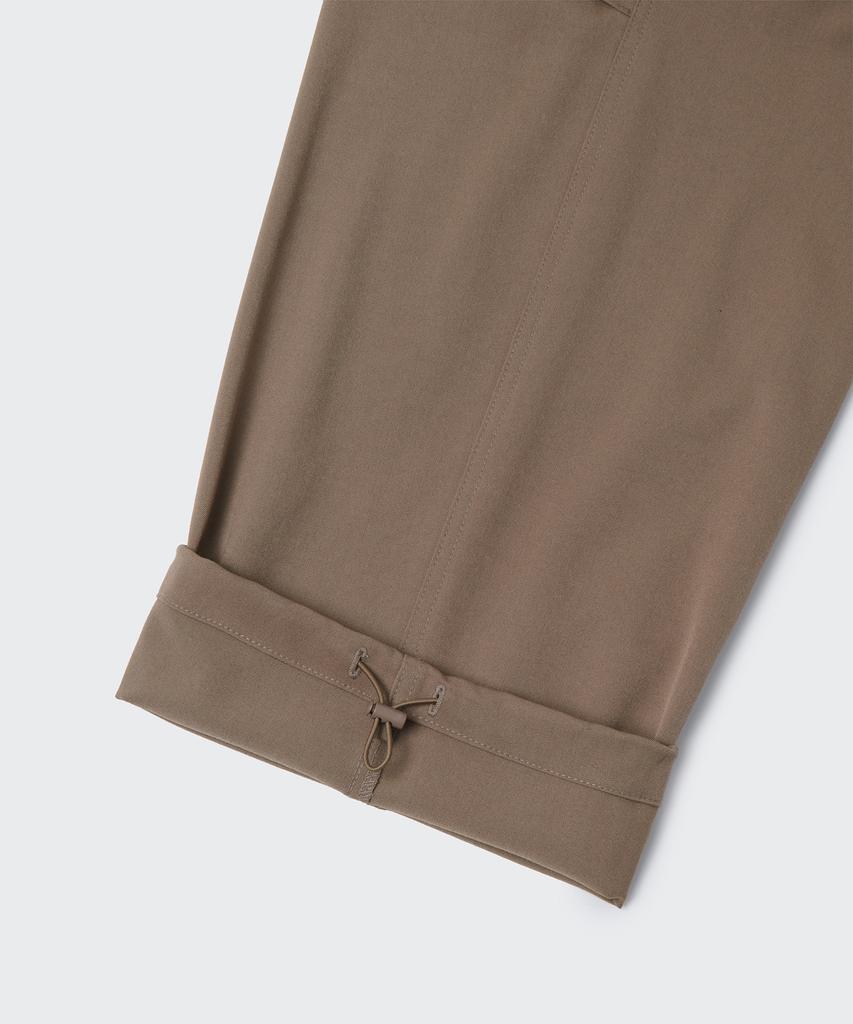 MUSINSA STANDARD Parachute Banding Cargo Slacks [Dusty Beige]