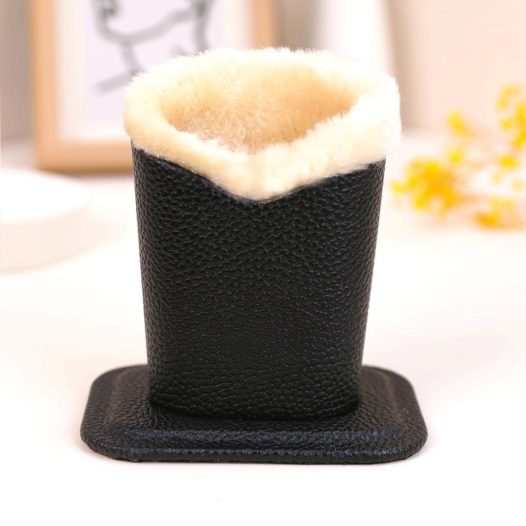 Pack of 1 Plush Lined Glasses Holder Stand Protective Glasses Case for Desks or Nightstands