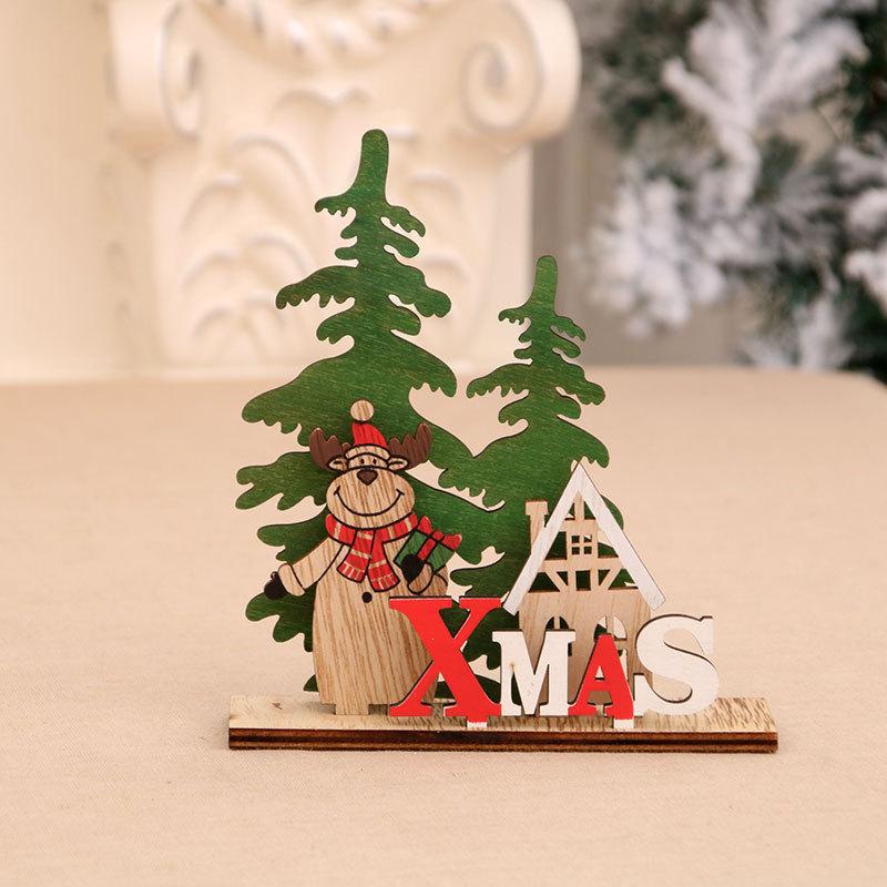 Xmas Noel Wooden Christmas Ornaments Merry Christmas Decor for Home 2024 Navidad Cristmas Decor Xmas Gifts New Year