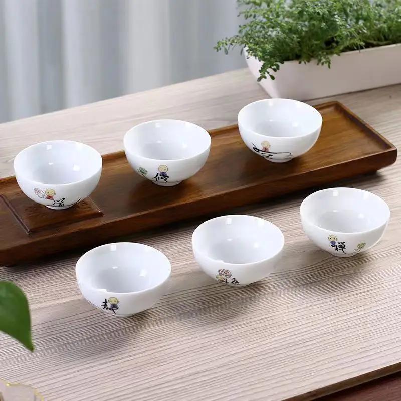Креативный расписанный вручную керамический чайный набор из 6 чашек для чая в стиле кунг-фу, чайники для кипячения воды, чашки и кружки, кофейная кружка, заварочный чайник, бар
