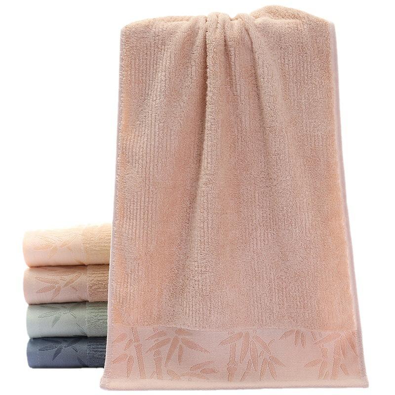 Bamboo Fiber Face Towel Household Bathing Towels Rectangle Good Absorption Soft Towels for Home Bathroom