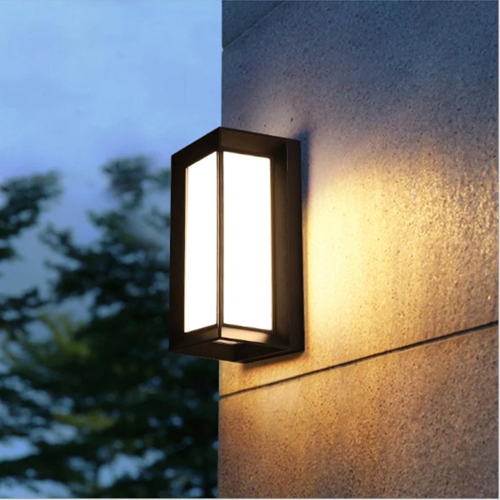 New Large LED Outdoor Wall Light IP65 Waterproof Radar Motion Sensor Garden Wall Lamp Exterior Lighting Garage