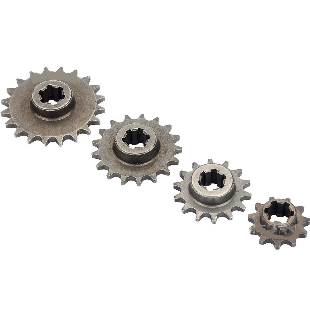 Dirt Bike 8mm T8F Chain Motorcycle Chain Cog 11 14 17 20 Tooth Front Chain Sprocket For 47cc 49cc