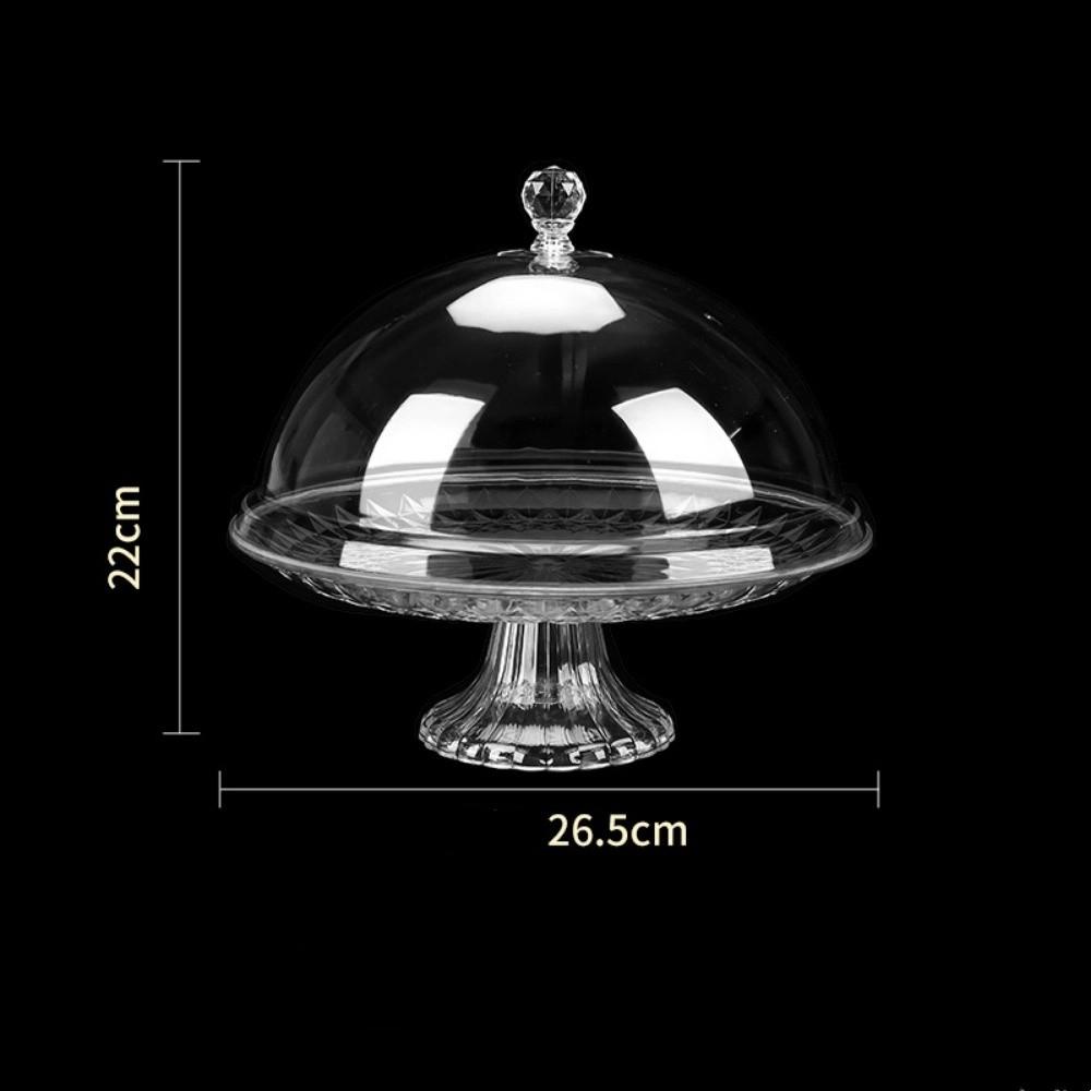 С крышкой Купол для торта Тарелка ПВХ Подставка для торта Новая подставка для демонстрации еды Хранение десертов