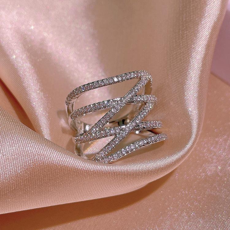 Аксессуары Женское Преувеличенное Роскошное Кольцо Кольцо Микро Циркониевое Кольцо Кольцо