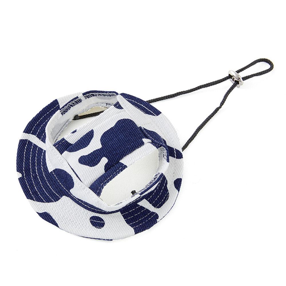 Повседневная шапка для собак, круглая шапка для собак с отверстиями для ушей для щенков, для ухода за домашними животными, нарядная шапка, летняя парусиновая кепка для собак, козырек для мопса