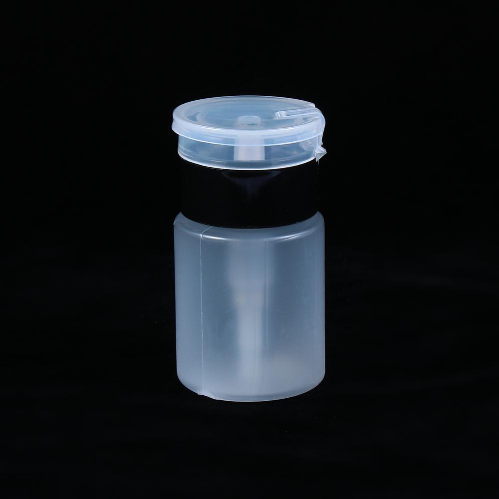 Manicure Liquid 60mL Clean Acetone Empty Bottle Pump Dispenser Container Nail Polish Remover
