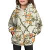 Girls' Hooded Tie- Sweatshirt - Pullover Print Top