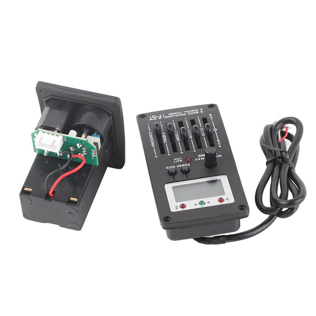 F-5T 5-полосный эквалайзер, звукосниматель, тюнер для акустической гитары, набор аксессуаров для музыкального инструмента