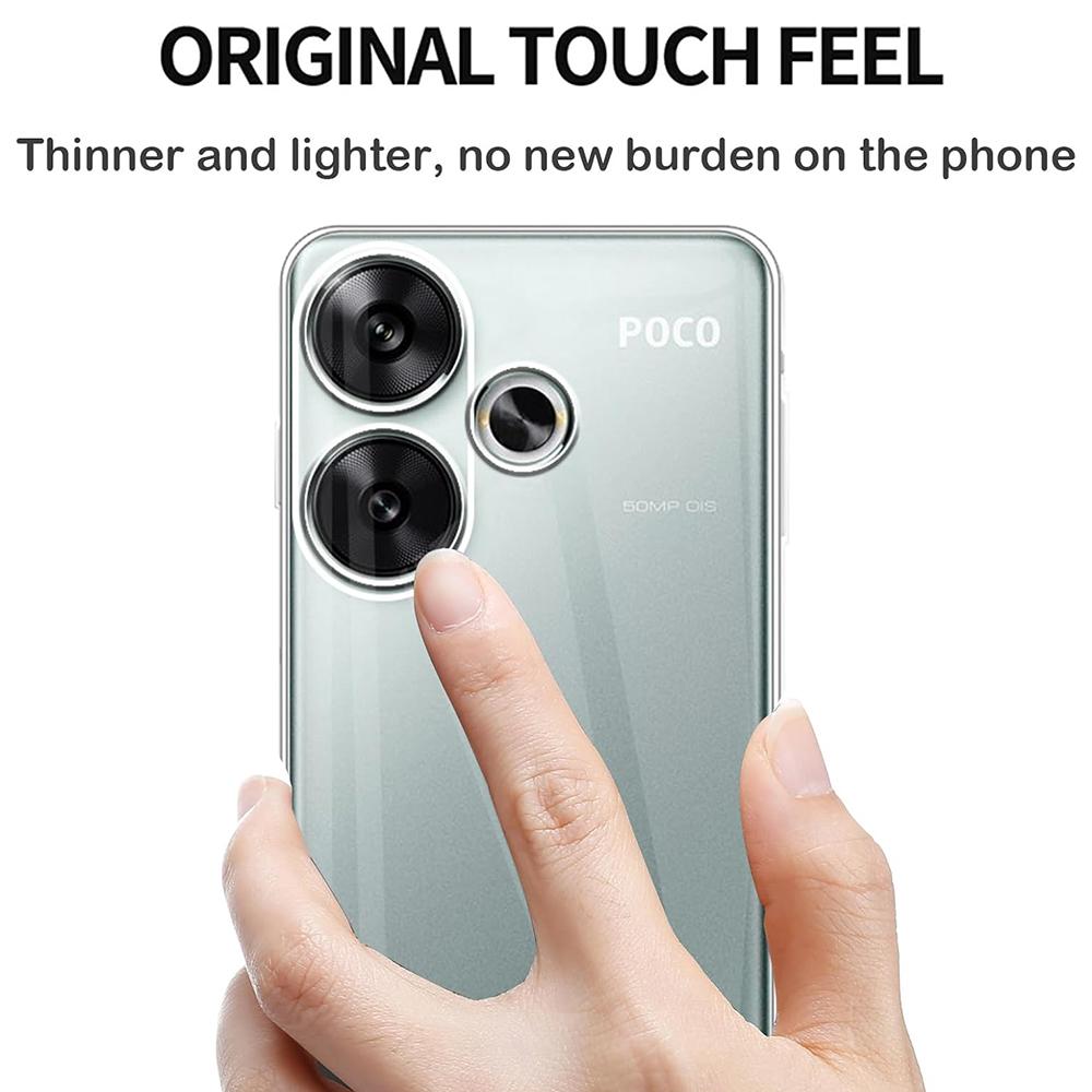 Ультратонкий Мягкий Силиконовый Чехол Для Xiaomi Poco F6 F5 F4 F3 X6 X5 X4 X3 M6 M5 M4 Pro GT 4G 5G Прозрачный Прозрачный Задний Корпус