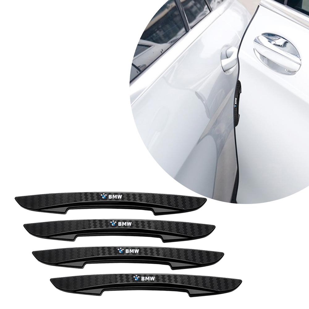 4Pcs Car Door Edge Anti Collision Protector Strips Stickers For BMW M E90 E91 E92 F07 F10 F15 F16 F20 E36 X5 F30 G30 E60 E61 E62 NM9