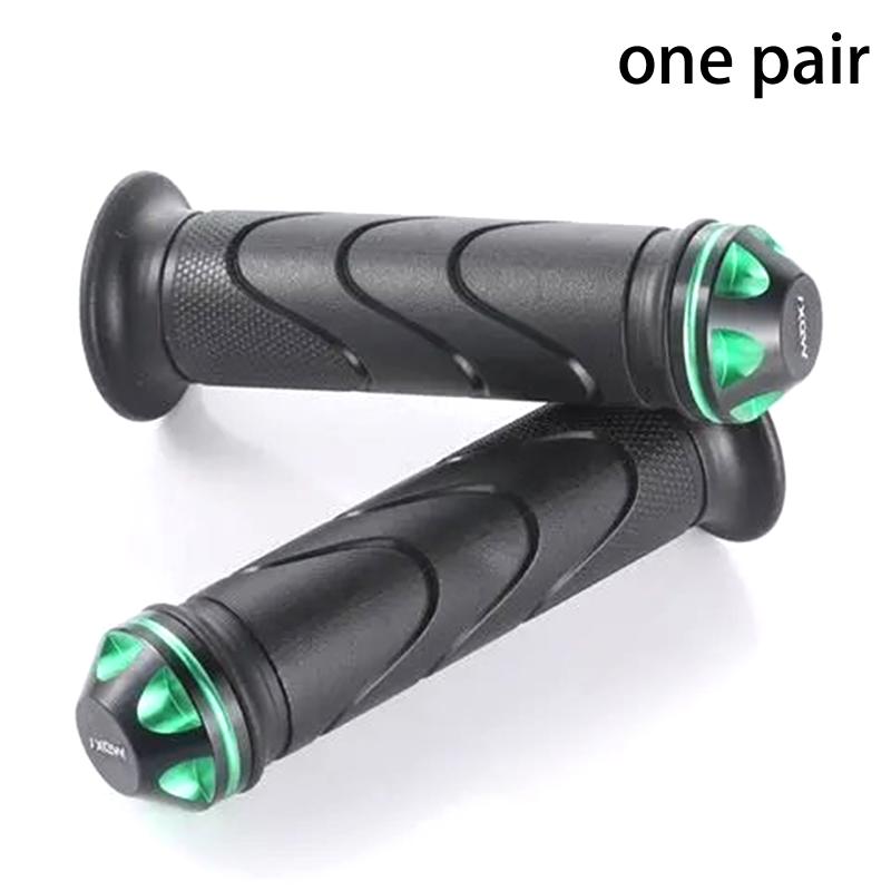 Motorcycle CNC Alloy Handlebar End Caps Universal Rubber Handlebar Trim Anti-Vibration Plugs Various Colors