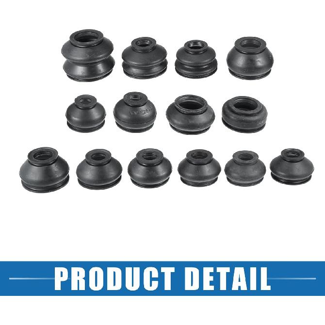 Universal Car Turn to Rod Arm Ball Joint Head Dust Protection Car Suspension Steering Parts Rubber Black