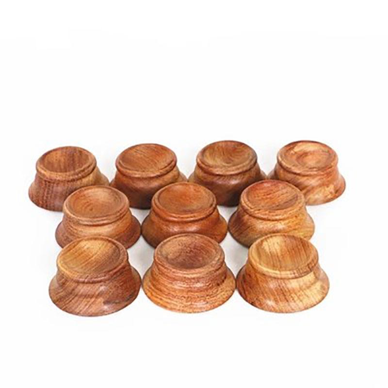 Solid Wood Decoration for Gourd Base, Walnut Base, Crystal Ball, Circular Stone Base, Wooden Pallet, Stationery