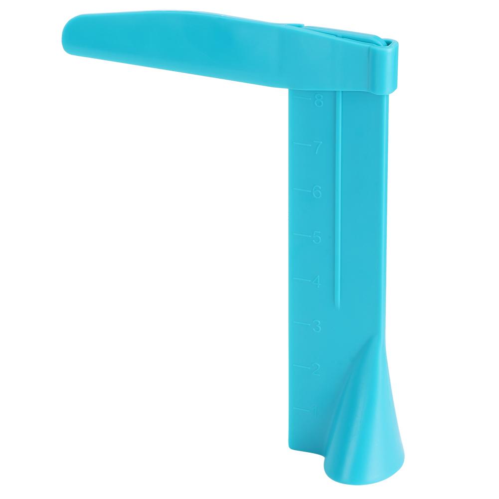 1 Set Adjustable Height Cream Scraper Cake Ruler Fondant Cake Smoother with Scale for KitchenGreen