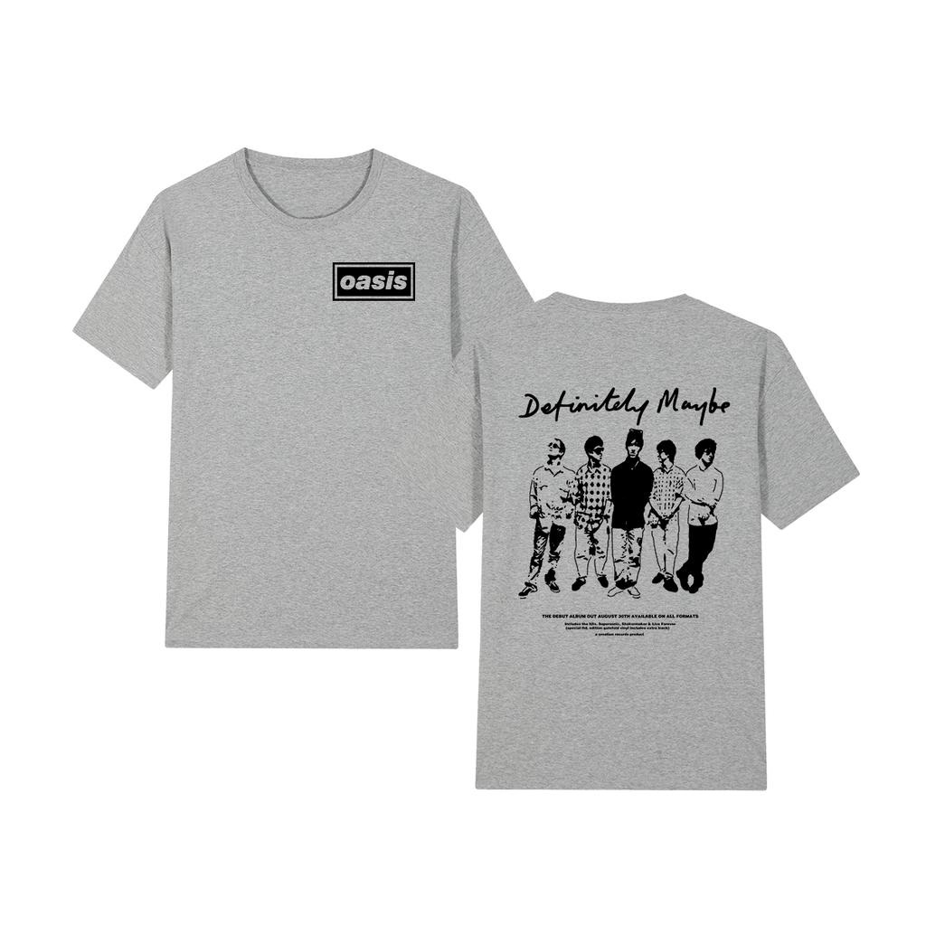 Oasi Band Logo Vintage T-shirt Definitely Maybe Fashion Casual Y2K Cotton Men T Shirt New Tee Tshirt Womens Tops