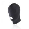 Black Hood Mask Stretchy  Head  Fetish Kink Restraints Hoods