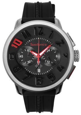 Мужские часы Tendence 10 Year Limited Edition, 60 мм, черный циферблат, титан, минеральное стекло, кварцевый механизм, лимитированная серия 500 штук, модель