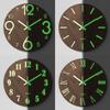 Bedroom Luminous Wall Clock Inch Night Light Nordic Home