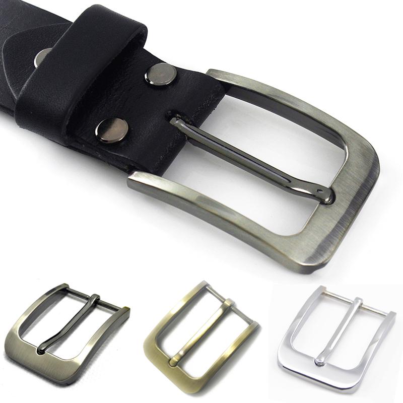 35mm Metal Pin Buckle Fashion Waistband Buckles Belt DIY Leather Craft Buckle Black Silver Bronze Men's Solid Buckle Accessories