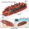 Marine Animal Simulation Toy Set: Sea Cucumber, Beluga Dolphin - Soft Rubber Models for Children's Learning & Decor.