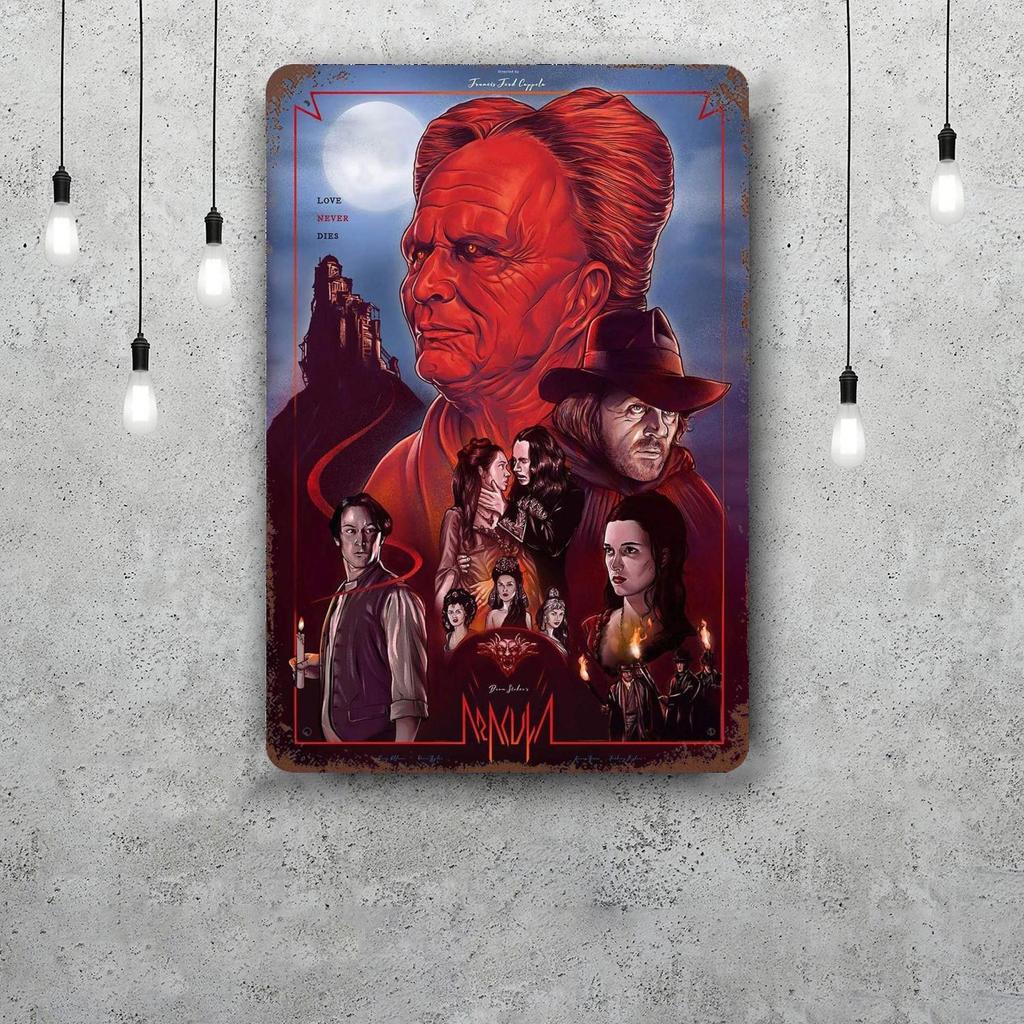 bram stokers dracula Vintage Metal Tin Signs Posters Decor Retro Metal Plaque Wall Art Decor for Garage Bar