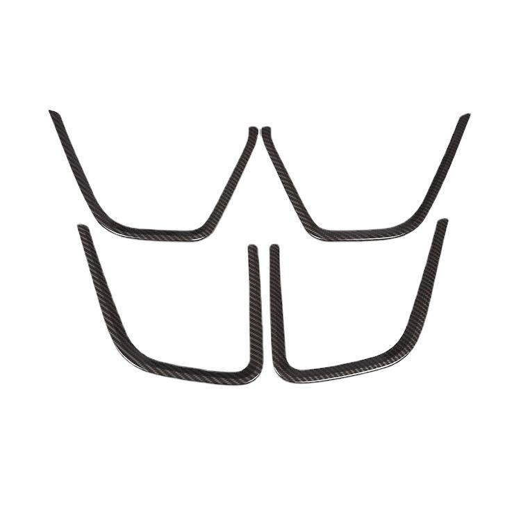 4 шт./компл., отделка из углеродного волокна в стиле салона автомобиля, рамка динамика двери, подходит для Jaguar E-Pace 2018, авто интерьер