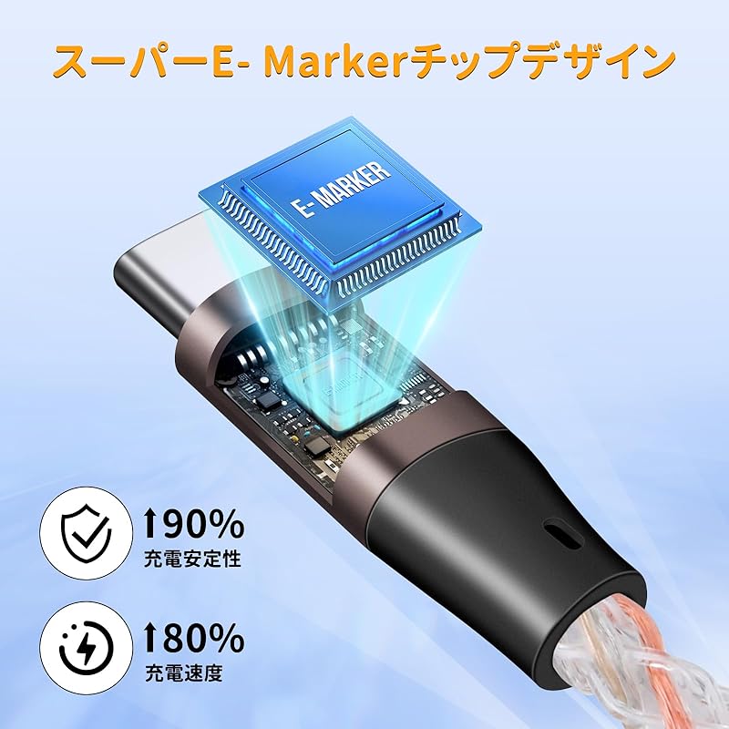 Type C Cable 1m Color Light Flow 66W/3A Fast Charging Usb C Short Type-c C Type a To Android Charging Cable Prevention of Disconnection Ultra Durable
