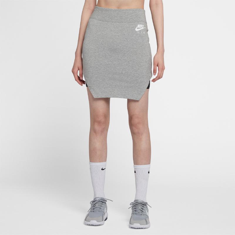 Nike Удобная повседневная юбка с принтом логотипа Air Retro, женские юбки серого цвета AR3665-063