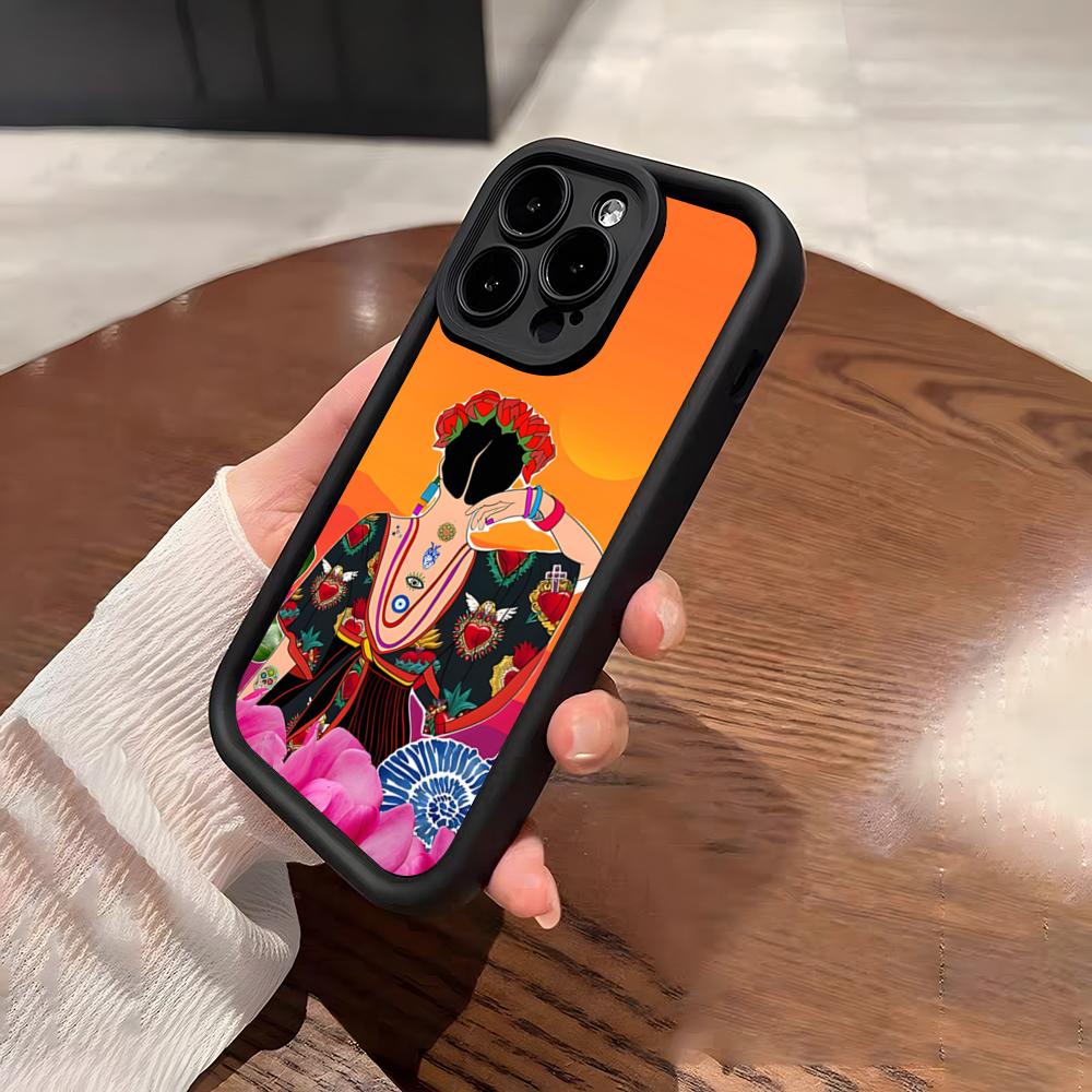 Модный Чехол Для Телефона С Фридой Кало Для IPhone 17 Pro Max 15 Pro 16 14 Plus 12 13 Mini 11 Pro Ударопрочный Мягкий Чехол