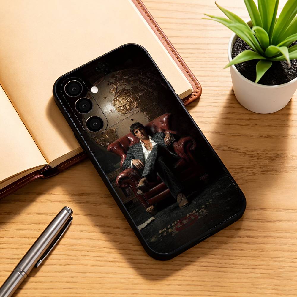 Чехол для телефона S-scarfaces T-tony M-montana Черный Силиконовый Мягкий Для Samsung Galaxy A73,A72,A71,A70,A53,A52,A51