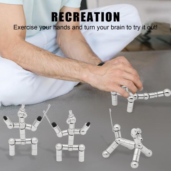 Магнитная ручка для декомпрессии, металлическая игрушка для письма, снятие стресса, многофункциональная деформируемая ручка для письма, детская игрушка