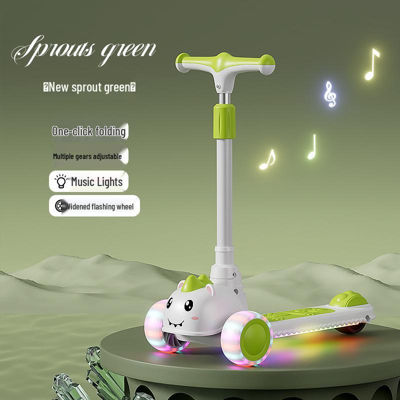 Детский складной самокат - Возраст 2-10 лет, для мальчиков и девочек